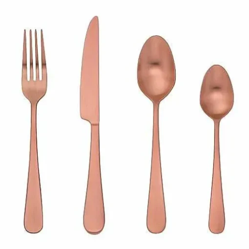 Food Network 16-Piece Classic Copper Flatware Set