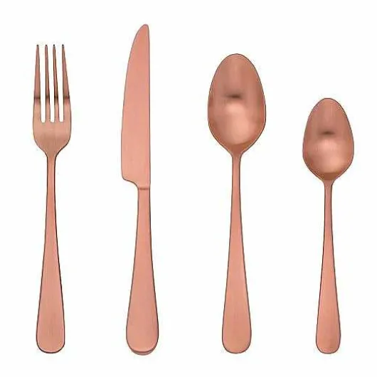 Food Network 16-Piece Classic Copper Flatware Set