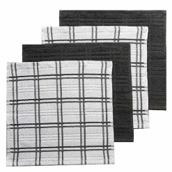 Food Network Plaid Dishcloth 4-Pk.