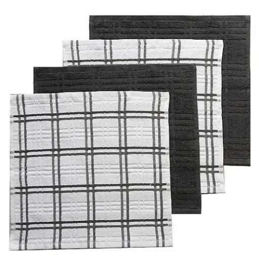 Food Network Plaid Dishcloth 4-Pk.