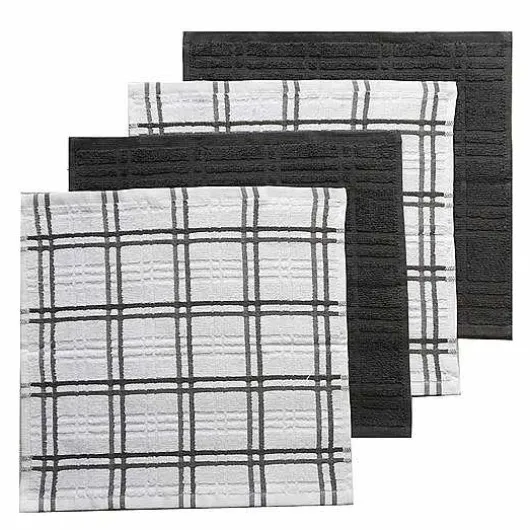 Food Network Plaid Dishcloth 4-Pk.
