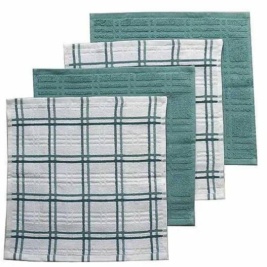 Food Network Plaid Dishcloth 4-Pk.
