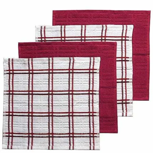 Food Network Plaid Dishcloth 4-Pk.