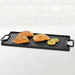 Food Network Pre-Seasoned Cast-Iron Reversible Grill