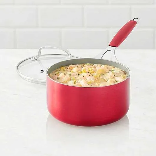 Food Network 2.5-Qt. Ceramic Saucepan With Lid