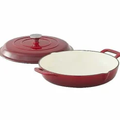 Food Network 3.5-Qt. Enameled Cast-Iron Braiser With Lid