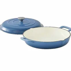 Food Network 3.5-Qt. Enameled Cast-Iron Braiser With Lid