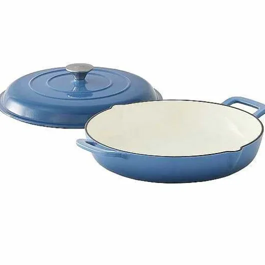 Food Network 3.5-Qt. Enameled Cast-Iron Braiser With Lid