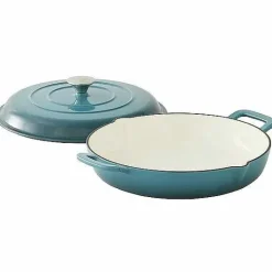 Food Network 3.5-Qt. Enameled Cast-Iron Braiser With Lid