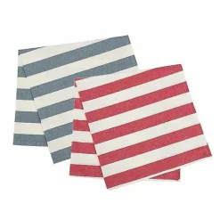 Food Network Red & Blue Stripe Flour Sack Kitchen Towel 2-Pk.