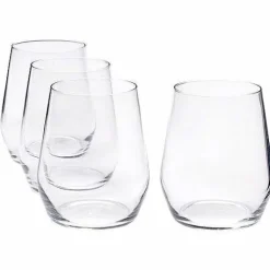Food Network Signature 4-Pc. Crystal Stemless Red Wine Glass Set