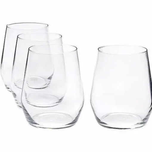 Food Network Signature 4-Pc. Crystal Stemless Red Wine Glass Set