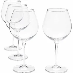 Food Network Signature 4-Pc. Crystal Balloon Red Wine Glass Set