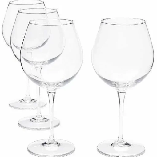Food Network Signature 4-Pc. Crystal Balloon Red Wine Glass Set