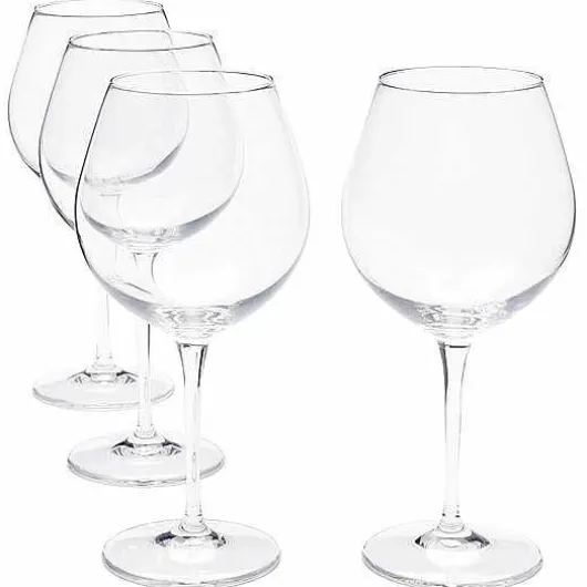 Food Network Signature 4-Pc. Crystal Balloon Red Wine Glass Set