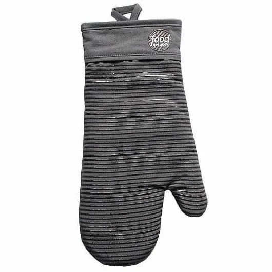 Food Network Stripe Silicone Oven Mitt