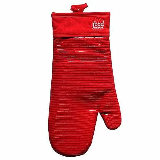 Food Network Stripe Silicone Oven Mitt