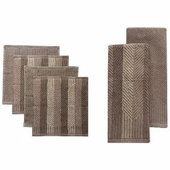 Food Network Striped Kitchen Towel & Dishcloth Multi-Pack
