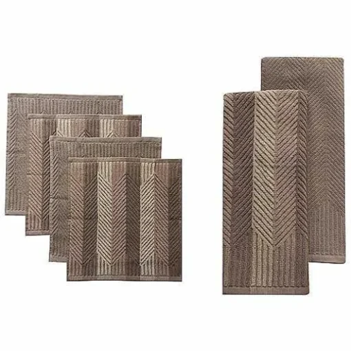 Food Network Striped Kitchen Towel & Dishcloth Multi-Pack