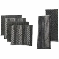Food Network Striped Kitchen Towel & Dishcloth Multi-Pack