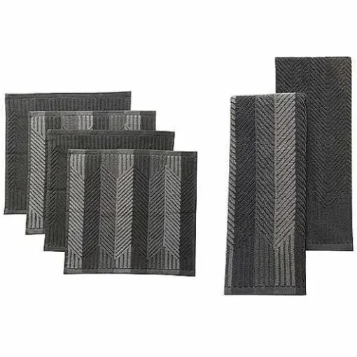 Food Network Striped Kitchen Towel & Dishcloth Multi-Pack