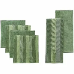 Food Network Striped Kitchen Towel & Dishcloth Multi-Pack