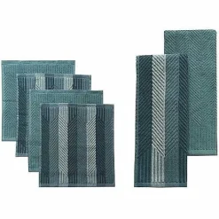Food Network Striped Kitchen Towel & Dishcloth Multi-Pack