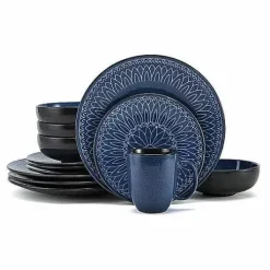 Food Network Tandoori Blue 16-Pc. Dinnerware Set