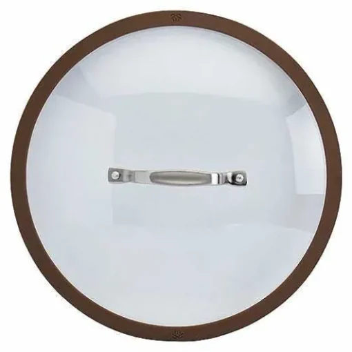 Food Network Textured Titanium 12-In. Nonstick Covered Deep Skillet