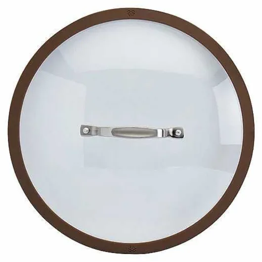 Food Network Textured Titanium 12-In. Nonstick Covered Deep Skillet