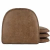 Food Network The Gripper Faux-Leather Chair Pad 4-Pk.