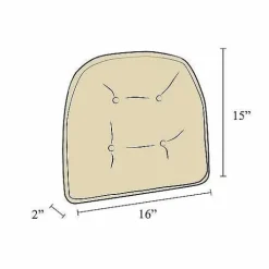 Food Network The Gripper Faux-Leather Chair Pad