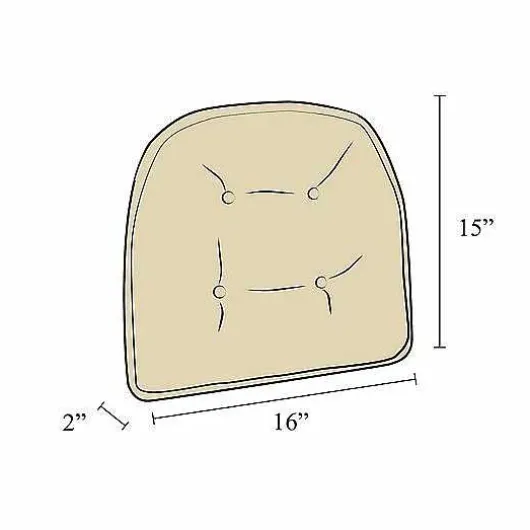 Food Network The Gripper Faux-Leather Chair Pad