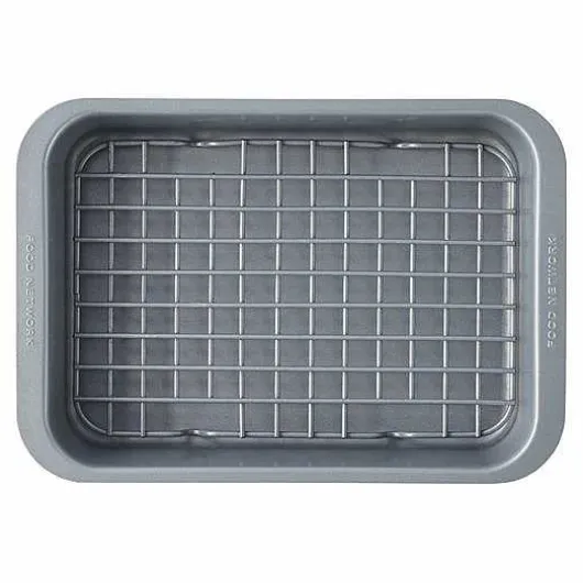 Food Network Toaster Oven Cake Pan & Rack Set