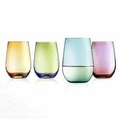 Food Network Tuscana 4-Pc. Stemless Wine Glass Set