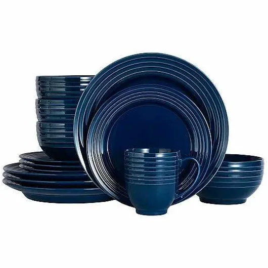 Food Network Valencia Indigo 16-Pc. Dinnerware Set