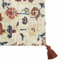 Food Network Vintage Rug Pring Placemat With Tassels