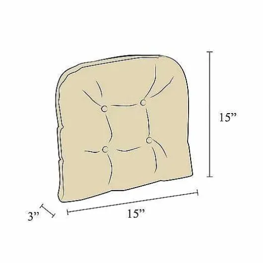 Food Network Watercolor Floral Chair Pad