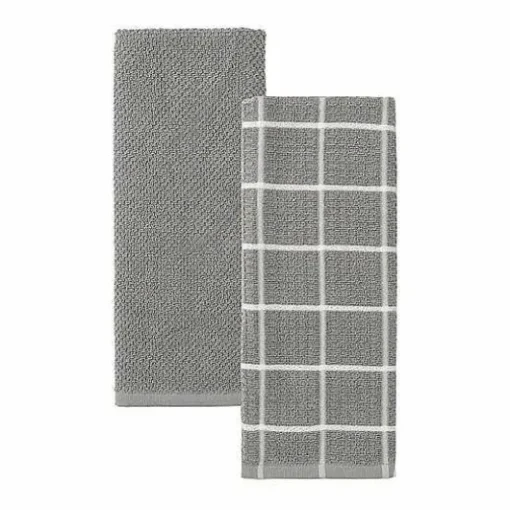 Food Network Windowpane Grid Kitchen Towel 2-Pk.