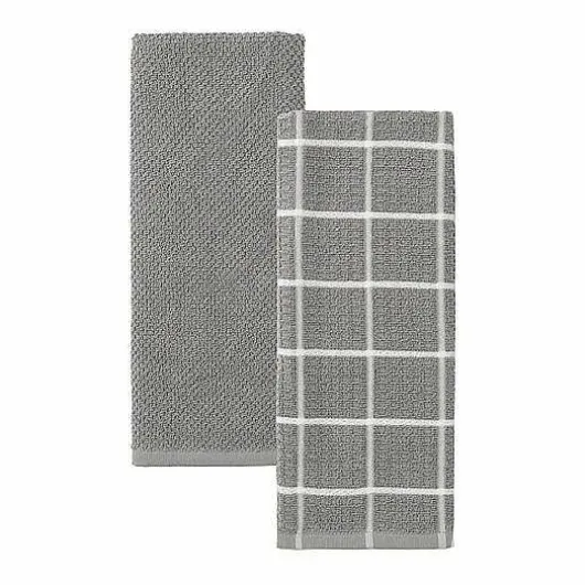 Food Network Windowpane Grid Kitchen Towel 2-Pk.